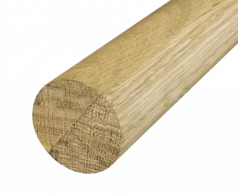 Поручень деревянный из Дуба Ø50мм - 4,0 м Премиум (1 сращение) Ф-1664