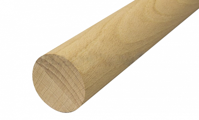 Поручень деревянный из Бука Ø50мм - 4,0 м Премиум (1 сращение) Ф-1614
