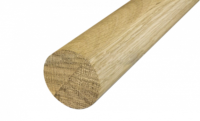 Поручень деревянный из Дуба Ø50мм - 2,0 м Премиум Ф-1662