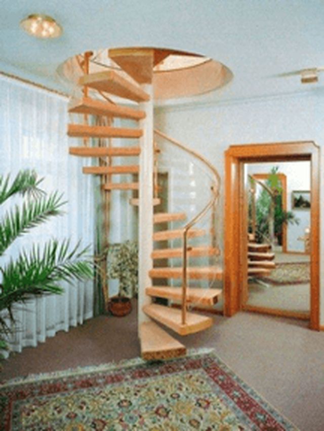 Круглые деревянные лестницы