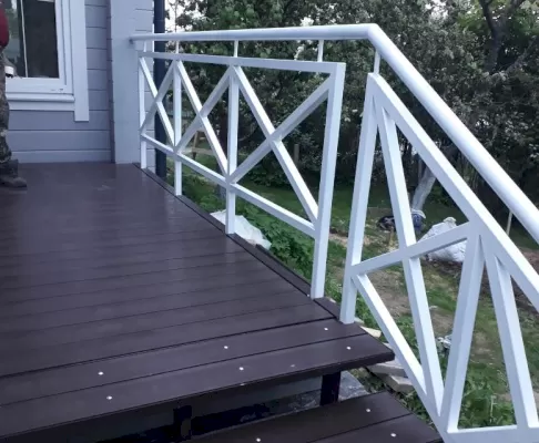 Ограждение балкона из металла №6